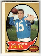 1970 Topps Earl Morrall #88 Baltimore Colts MID GRADE OK!