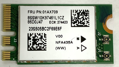 Lenovo 00JT477 01AX709 Qualcomm Atheros QCA9377 QCNFA435 NGFF M.2 WIFI Wireless