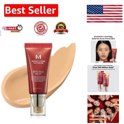 Cruelty-Free BB Cream No.27 Honey Beige - Full Coverage with Moisture & SPF 42