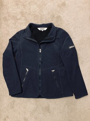 AIGLE Women Gore-Tex Infinium Fleece Jacket Coat Size 36 Navy