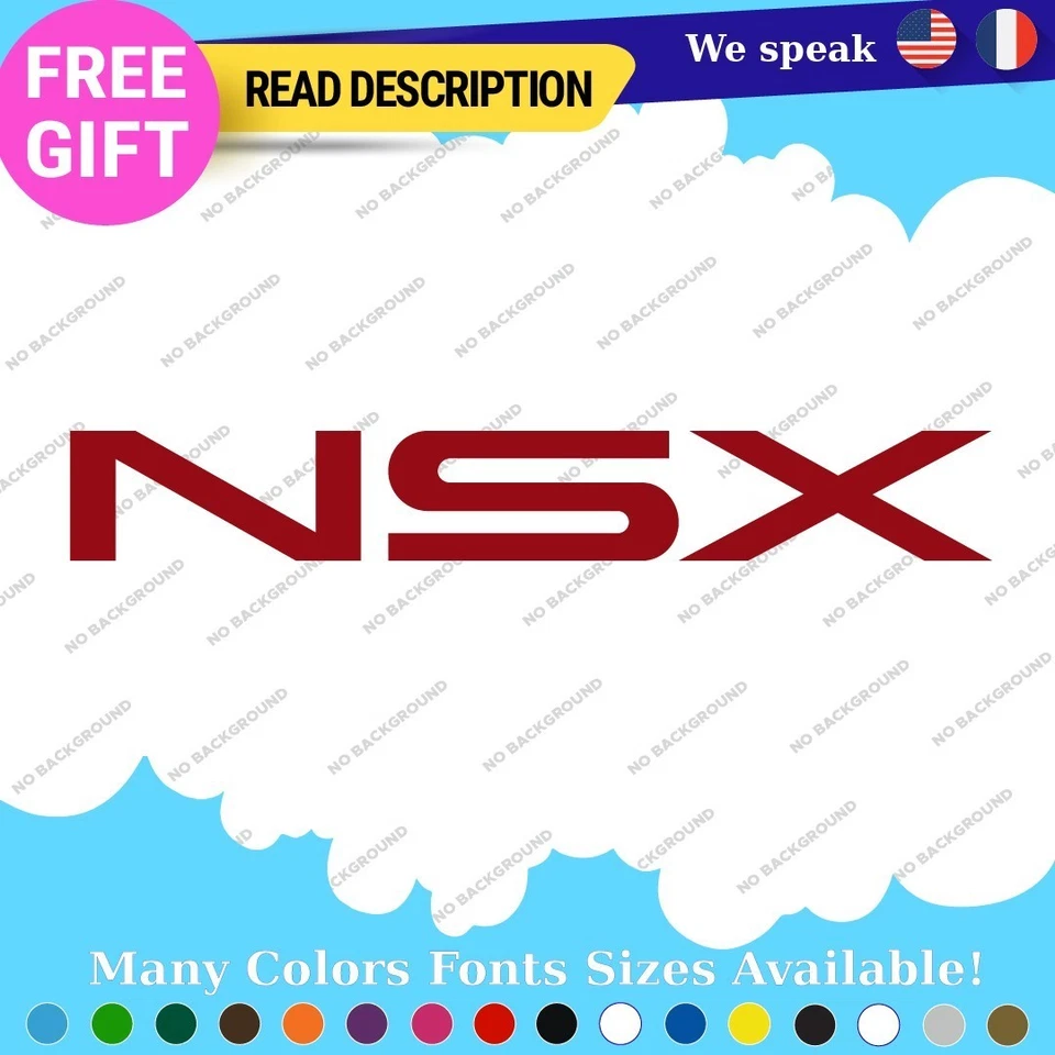 Fits NSX Acura Decals Stickers Vinyl Integra RSX DC2 JDM TSX TLX RDX Type VTEC Foto 4 de 4