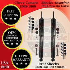 Monroe Oem Rear Shocks Wsway Bar For 1968-1969 Chevy Camaro Lifetime Warranty Monroe Oem Rear Shocks Wsway Bar For 1968-1969 Chevy Camaro Lifetime Warranty