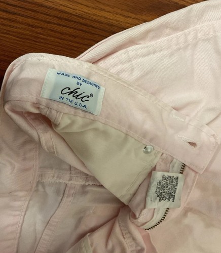 VTG Chic Kids Girls Light Pink denim Shorts Y2K 90s Retro Shorts size 8 - Picture 9 of 15