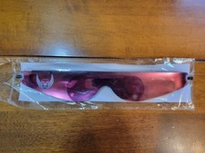 WWF Bret "The Hitman" Hart Wrap Around Pink Mylar Coated Sunglasses