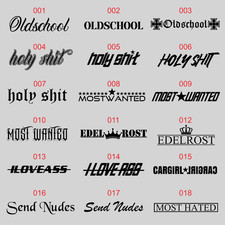 2x je 30 cm nach Wahl Tuning Auto Aufkleber Sticker Heckscheibe Frontscheibe