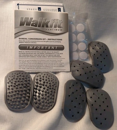 Mixed Lot WalkFit Platinum Orthotics Gray Inserts: Massage, Low & High (3" x 2")