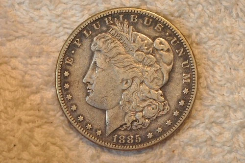 1885-S. XF  MORGAN DOLLAR.