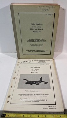 Navy P2V-5F Neptune P2V-5F Aircraft  Flight Handbook & Revision Notice 1960