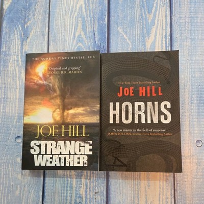 2 x Joe Hill Paperback Books -  (Bundle, Job Lot) Horns, Strangers Weather 