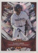 2019 Bowman Chrome 2018 AFL Fall Stars Atomic Refractor 115/150 Buddy Reed 2p7