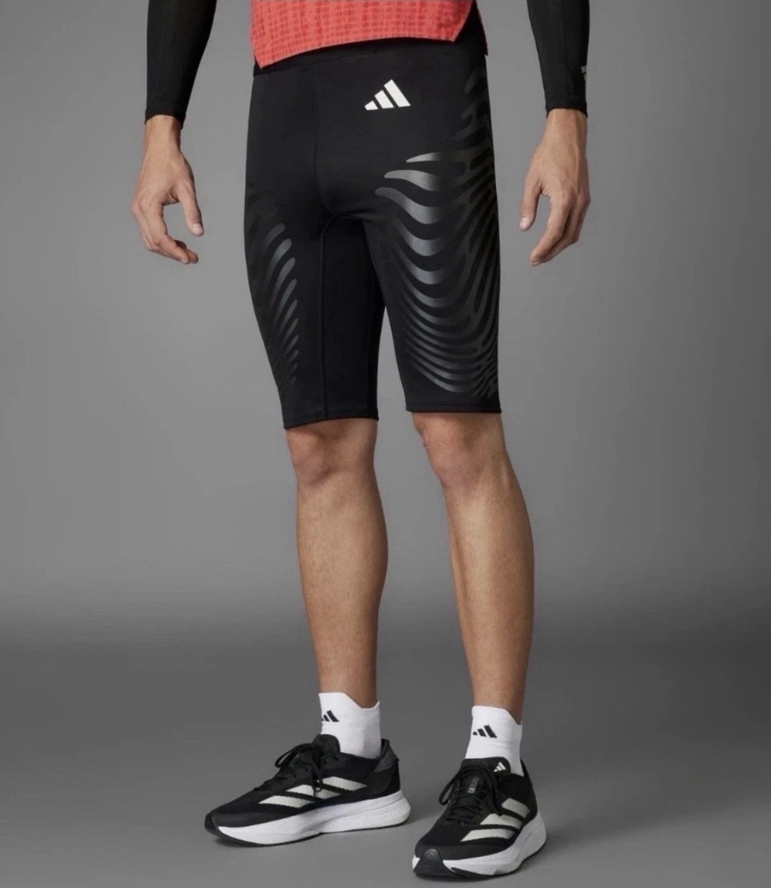 Medium - Adidas Control Black Rheon Running Shorts Leggings  ADIZERO IX8976 New