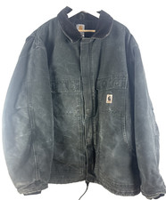 Vintage Carhartt Mens Arctic Jacket Quilt Lined C26 MOS Corduroy Collar Size 2XL