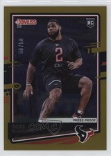 2020 Panini Donruss Rookie Press Proof Gold 50/50 Ross Blacklock #283 3hd