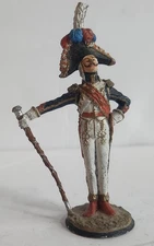 ETAIN FRENCH TOY SOLDIER IMPERIAL GUARD TAMBOUR MAJOR 1804 PEWTER LTD EDITION