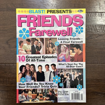 #ad FRIENDS Farewell magazn Jennifer Aniston MATT LeBLANC Courtney COX Matthew Perry $19.99