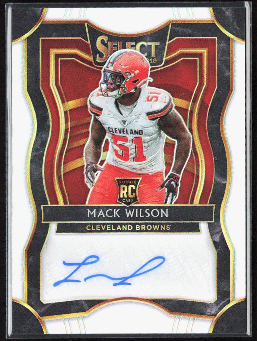 Mack Wilson Panini Select Rookie Signature Prizm #RS39 Base