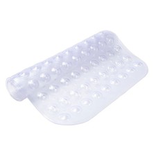 Clear Microban Protected Bubble Bath Mat, 26.75 x 14.5 Inches, Non-Slip Bathtub