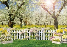 8x6 Ft Spring Forest Tree Photography Backdrop Birthday Wedding Photo Props
