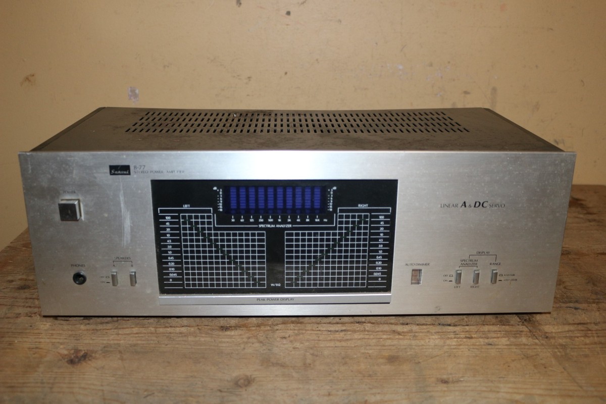 Sansui サンスイＢ-77 Electronic Repair- Sansui B-77 Stereo Power Amplifier! - YouTube