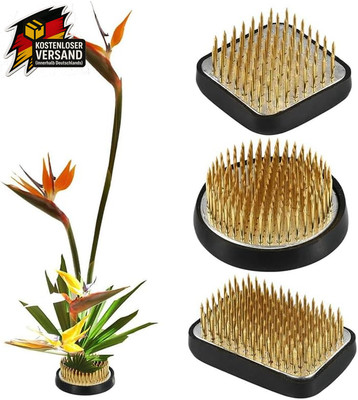 Edelstahl Blumenhalter Kenzan Arrangements Ikebana Garten Dekoration Set