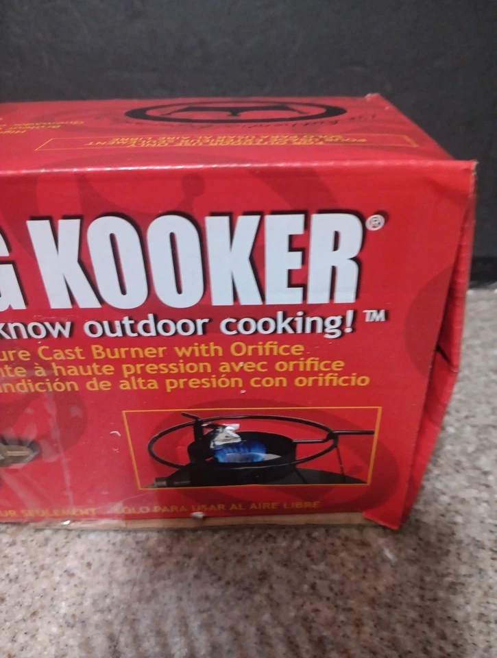 Quemador de alta presión King Kooker WKAF1B con bloque de orificio, gris Foto 3 de 4