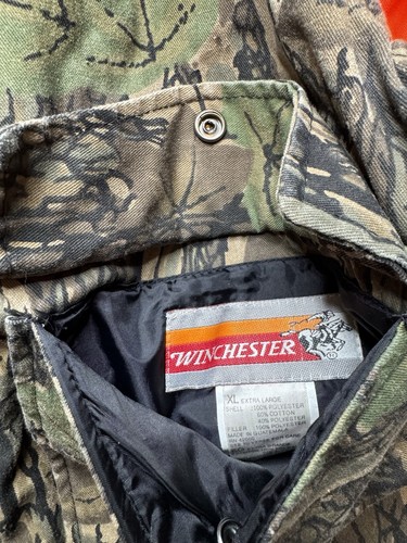 Vintage Winchester Trebark Conceal Camo Orange Reversible Vest Men's Size XL - Picture 2 of 4