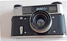 Fotocamera 35 mm FED 5C telemetro con Jupiter 50mm f 2  esposimetro incorporato