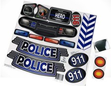 Toy Restore Replacement Decals Fits Little Tikes Cozy Coupe II Police Patrol Car