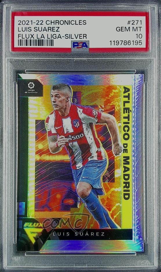 2021-22 Panini Chronicles Base La Liga Flux Silver Prizm Luis Suarez #271 8d2