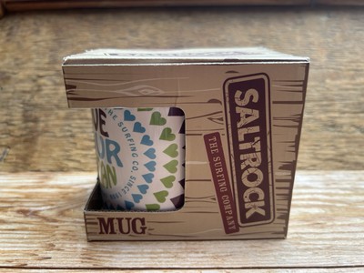 Keramik Salz Rock Surf Marke Becher/Tasse/Männerhöhle/Geschenk/Neu & Verpackt/Love Your Ocean