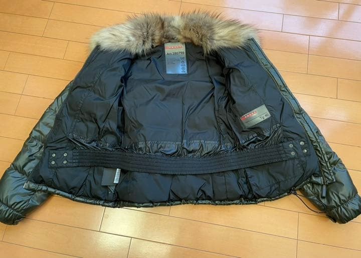 PRADA Down Jacket Womens Down Jacket with Fox Fur… - image 4