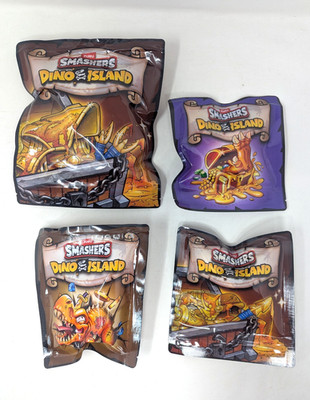 Zuru Smashers Dino Island Sealed Bag Lot of 4