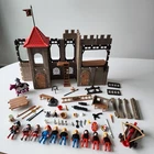 VTG Playmobil Medieval Castle People 1974 Mixed Lot Catapult Prison Horse Ladder