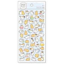 Small Cat Sticker Sheet – MIND WAVE Mame Mame Stickers for Journals, Planner