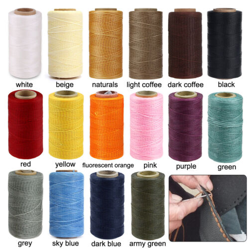 260m 150D 0.8MM Leather Sewing Waxed Thread Hand Stitching Craft Repair Cords - Picture 2 of 28