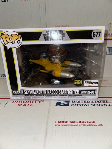 FUNKO POP STAR WARS SNAKIN SKYWALKER IN NABOO STARFIGHTER WITH R2-D2 FAST SHIP