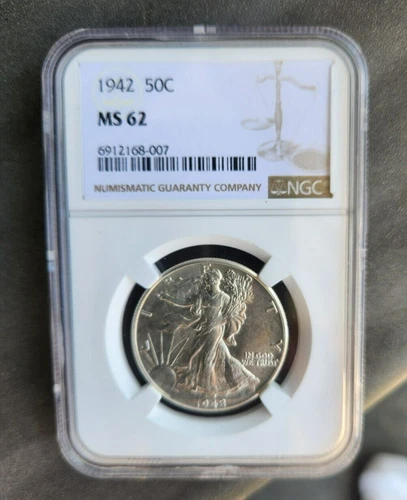 1942 p walking liberty half dollar NGC MS 62 (007)