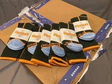 [6 Pack] Bombas Neon Tipping Border Midnightolive Medium Calf Socks