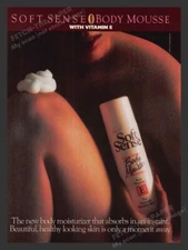 Soft Sense Body Mousse Bare Sexy Skin 1980s Print Advertisement Ad 1987