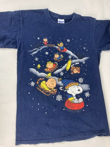 Snoopy Blue Christmas T Shirt Peanuts 