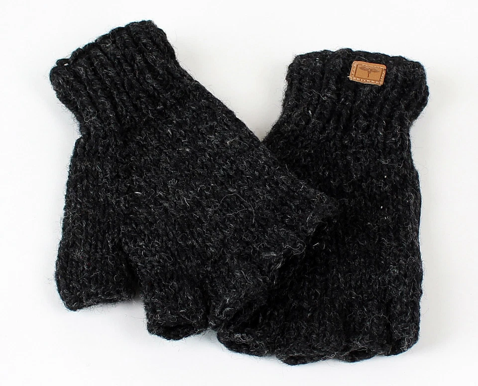 BUDDHA ARTS&MORE Fingerlinge Halbfingerlinge aus Nepal Einheitsgröße 100% Wolle Handarbeit