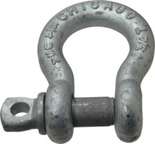 Made in USA 3/4" Nominal Chain Size, 4.75 Ton Carbon Steel Screw Anchor Shack...