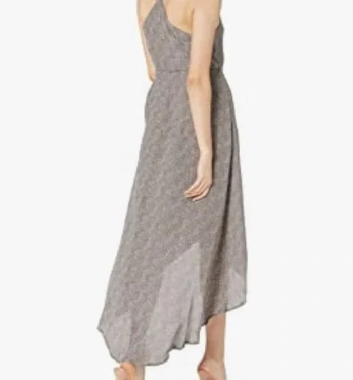 Vestido Lucy Love Alter Your Mood Amalfi Envolvente Taupe Estampado Guepardo Crepé Talla M Foto 4 de 4