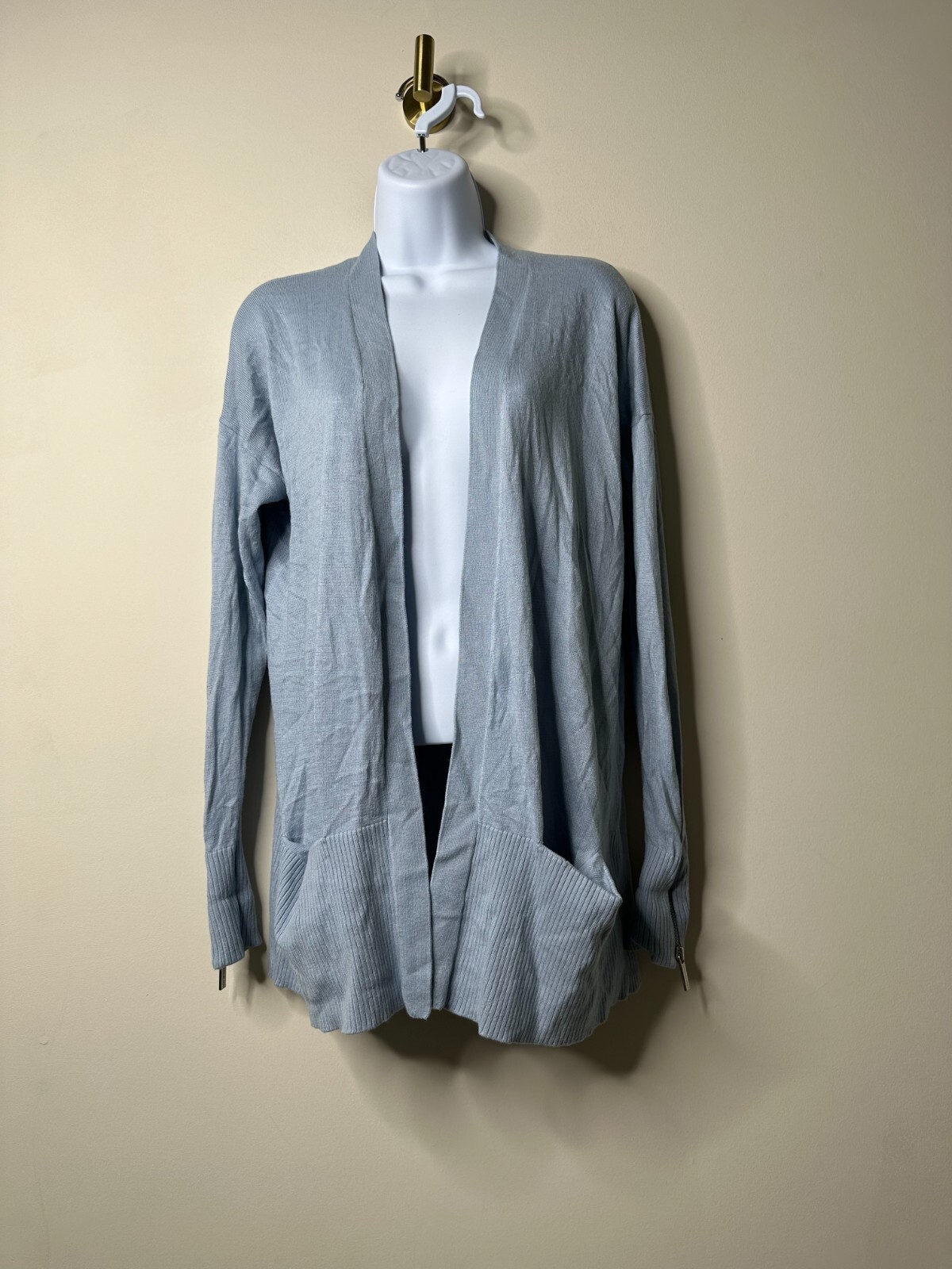 MICHAEL Michael Kors Baby Blue Open Front Cardigan Sm… Gem