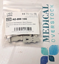 AD-BW-100 - BANANA TO TAB ADAPTERS - ADULT/PEDIATRICS - 10/PK - AHA & IEC - NEW