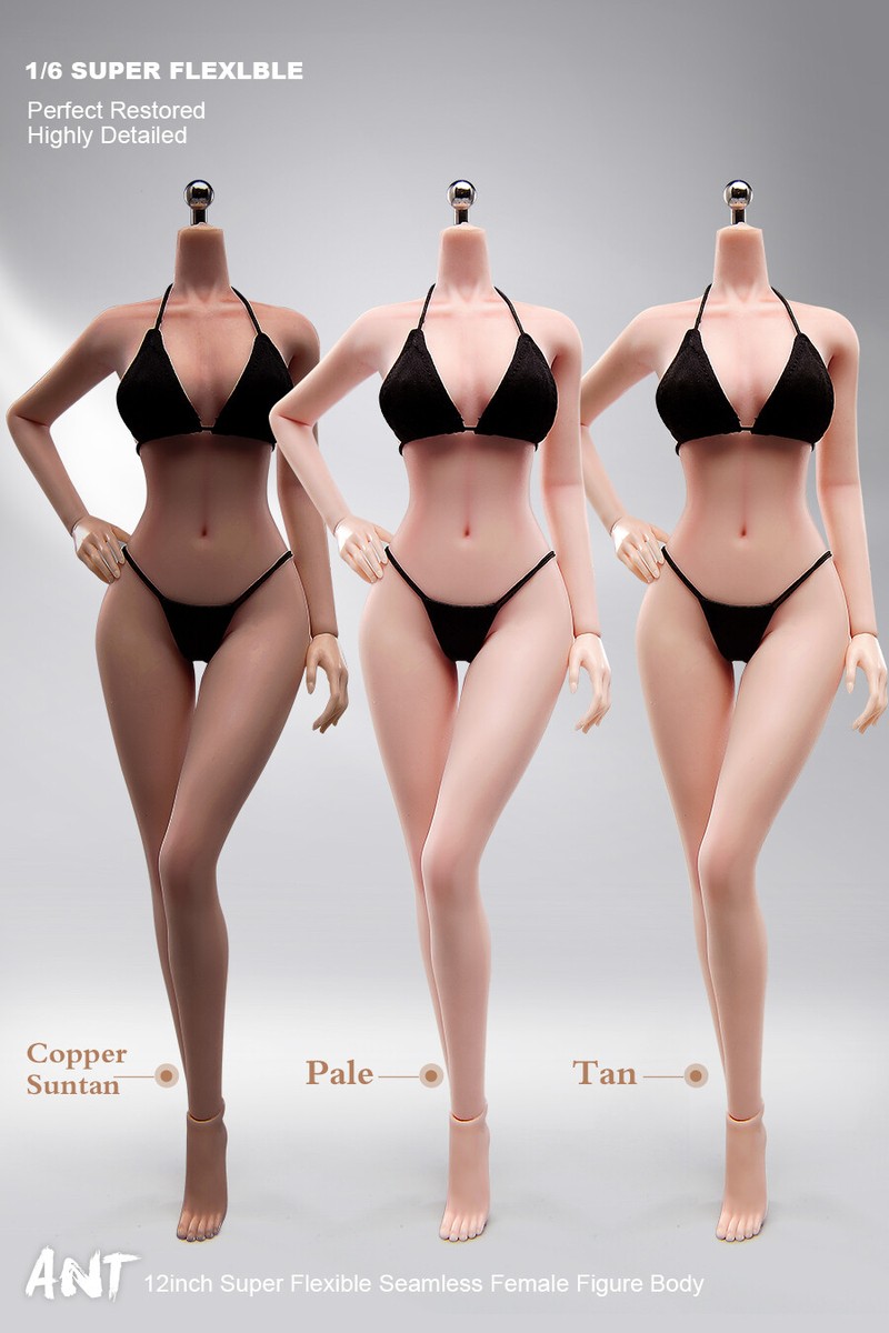 ANT T302 1/6 Female Action Figure Body 12in Large Bust Makeup