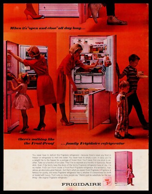 March 1963 FRIGIDAIRE FP1-16B63 Refrigerator Freezer Retro Kitchen