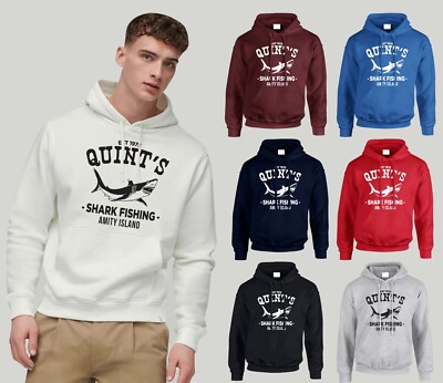 Quint's Hai Angeln inspirierte Kiefer inspiriert Herren Hoodie Film Fischer Geschenk