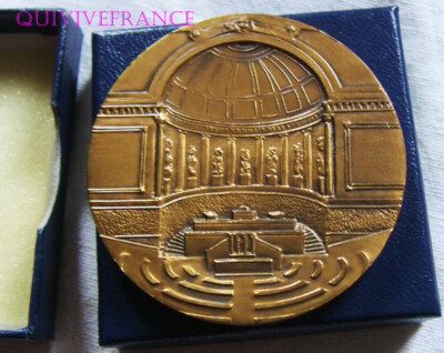 Médaille Palais Du Sénat Jacques Rocca-Serra 1989-1998 - En Bronze, Fabrication Française