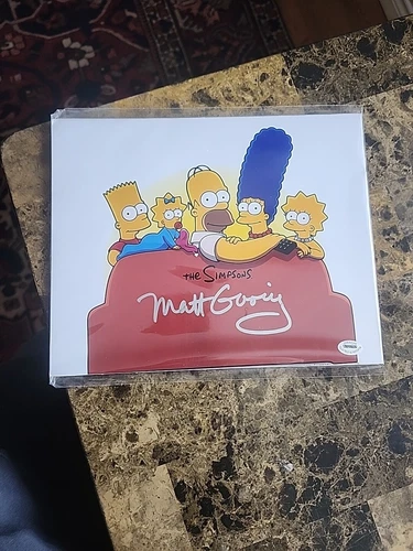 Matt Groening ‘The Simpsons’ Hand Signed Autographed 8x10 Photo COA